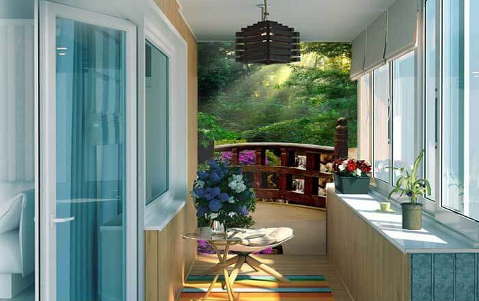 Можно ли клеить обои на балконе