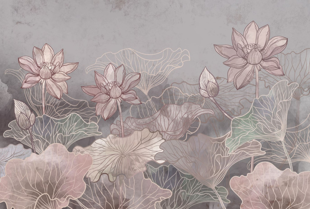 Фотообои дизайнерские цветы