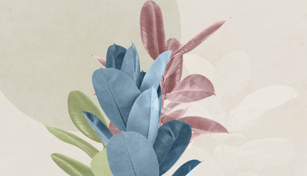 Фотообои арт листья