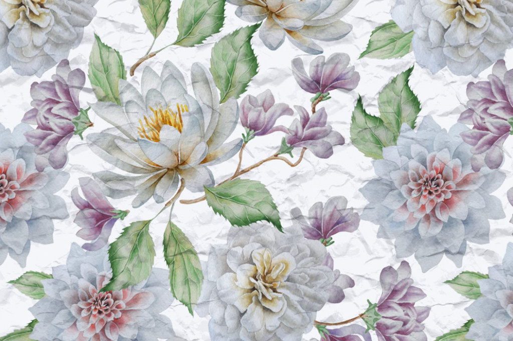 Фотообои Винтажные цветы в кухню