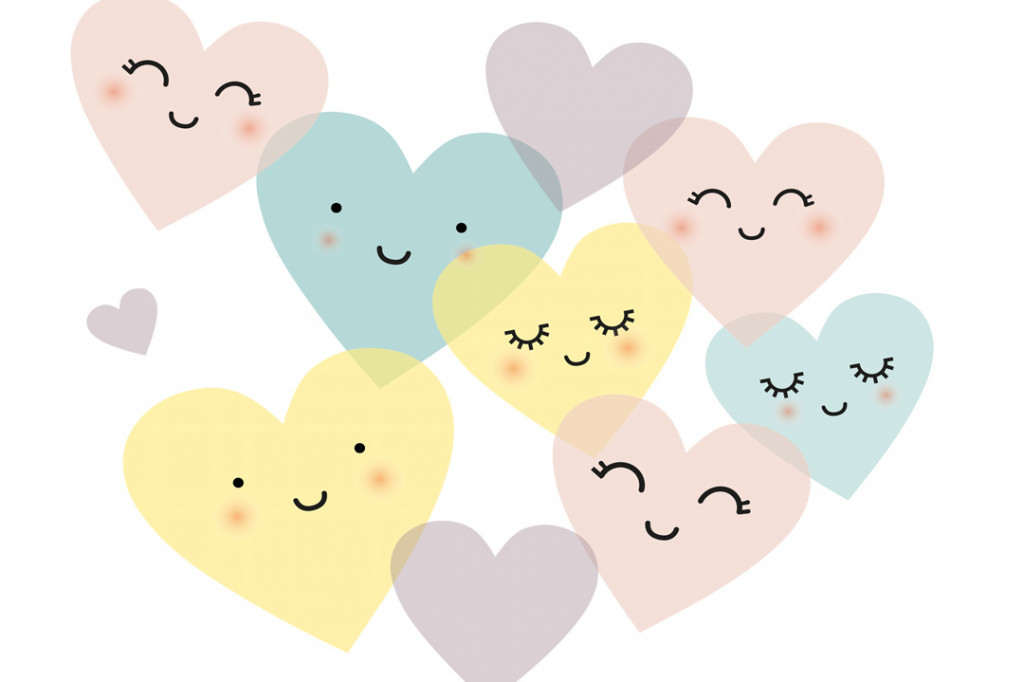 Фотообои Милые сердечки