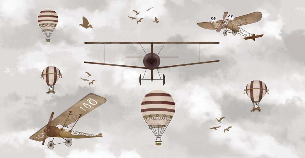 Фотообои Самолетики new