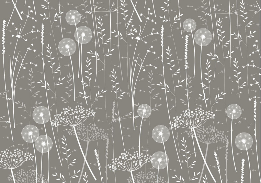 Фотообои Серые одуванчики