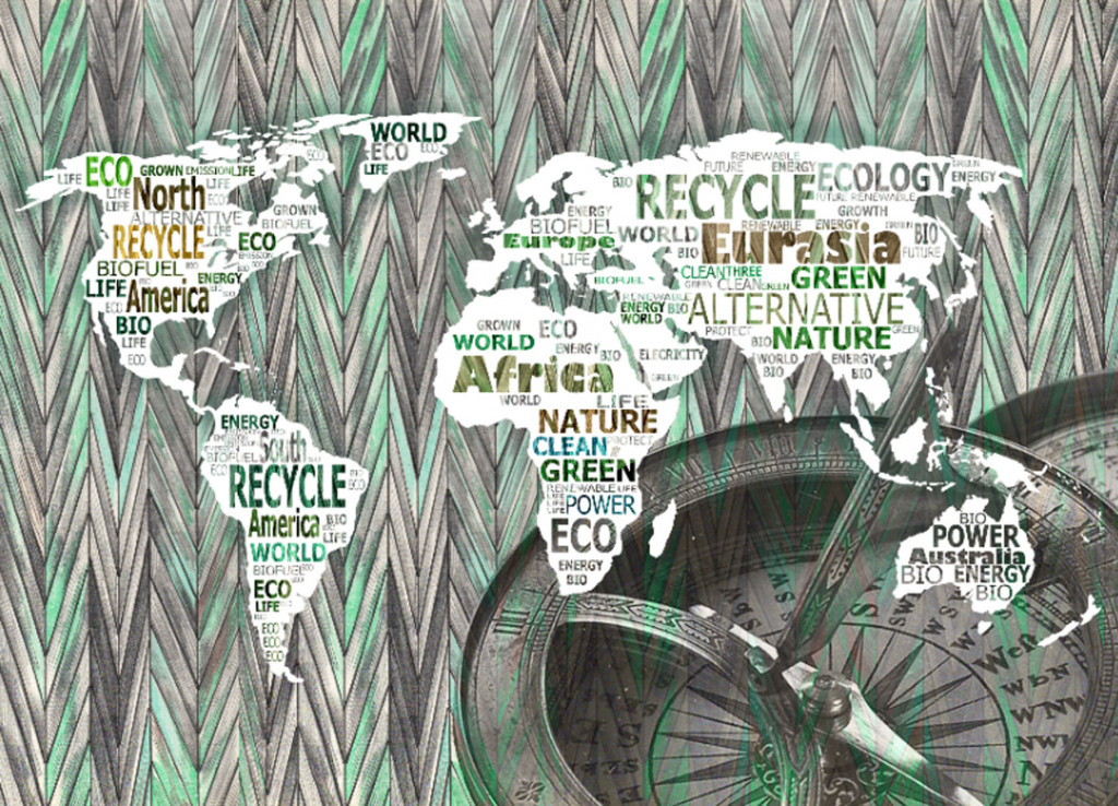 Фотообои карта мирв