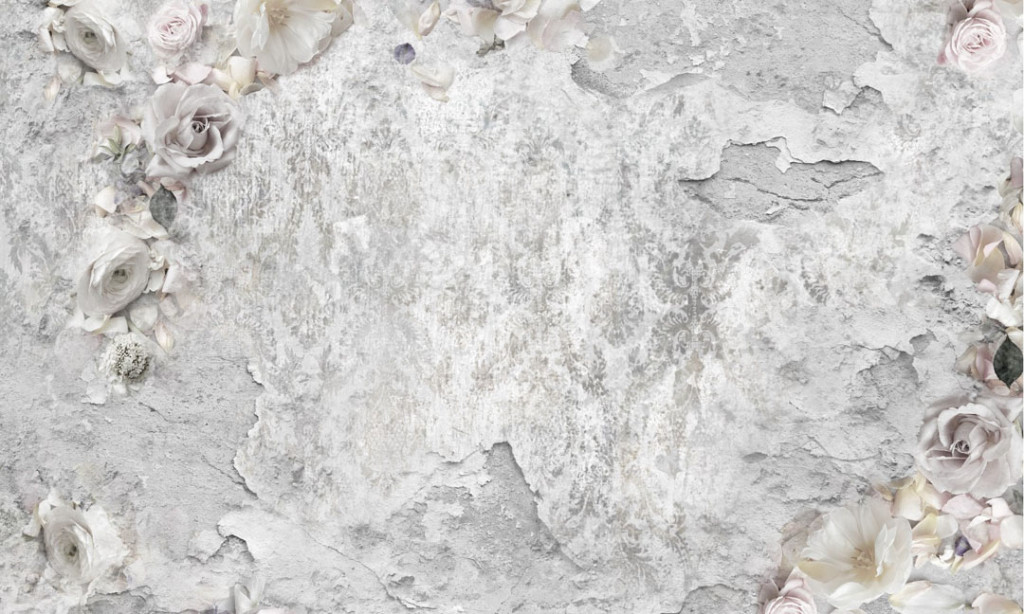 Фотообои Иллюстрация с цветами