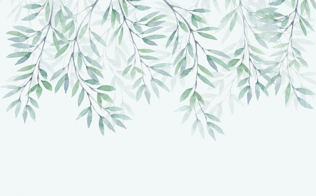 Фотообои листики с потолка