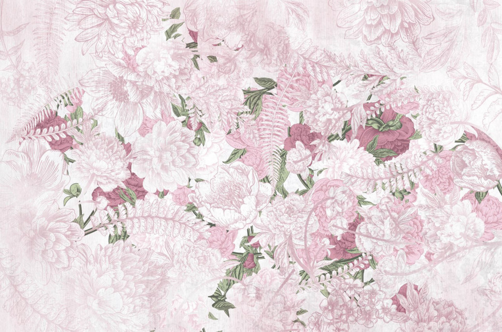 Фотообои акварельные цветы