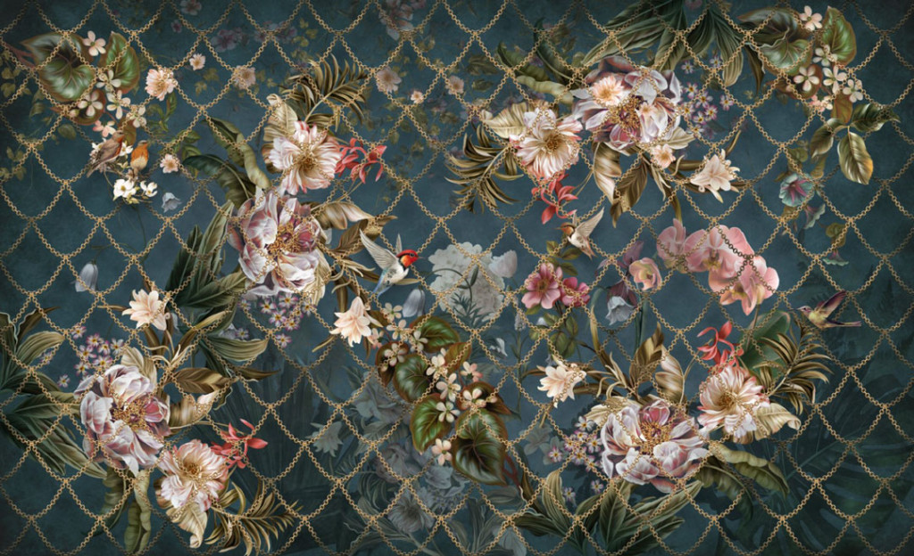 Фотообои Узор с цветами