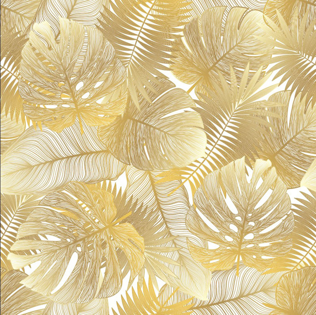 Фотообои золотые листья