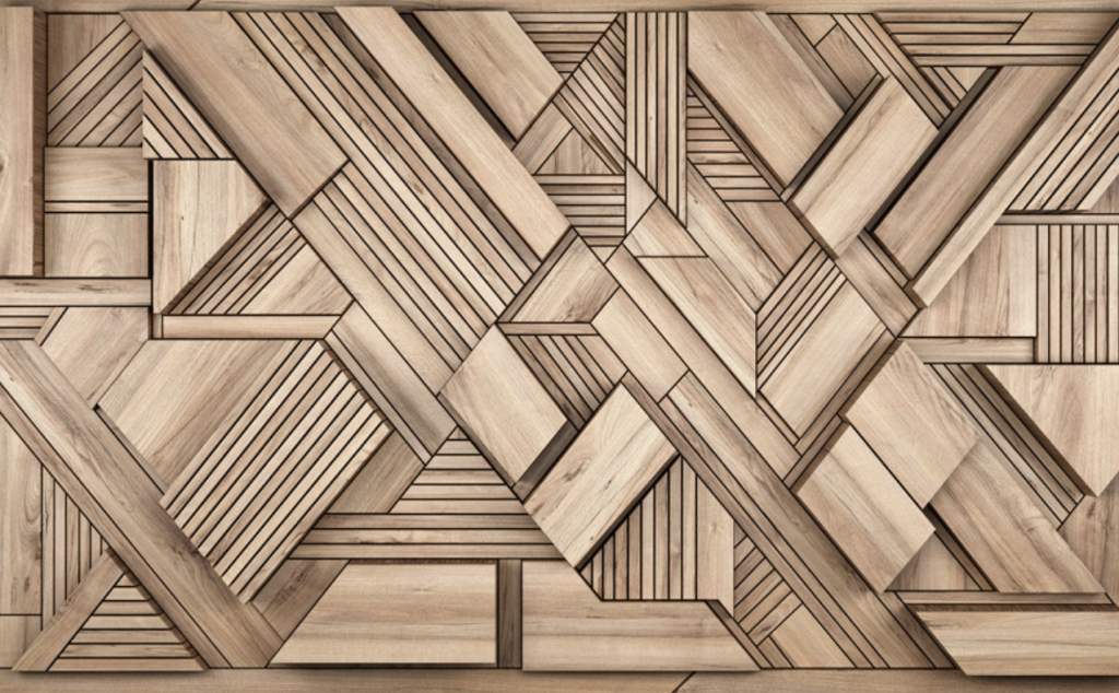 Фотообои панели под дерево