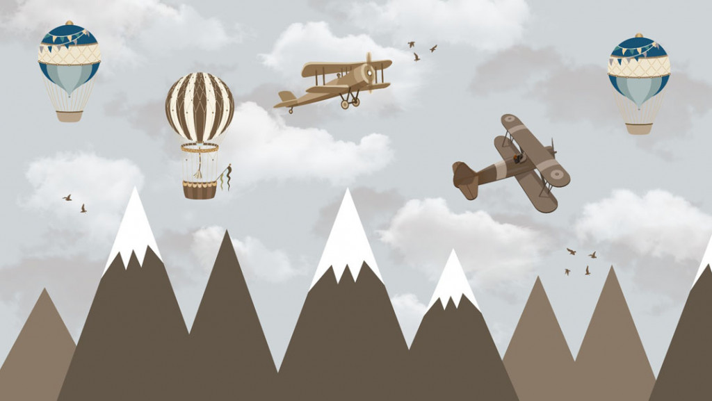 Фотообои  Коричневые детские горы 