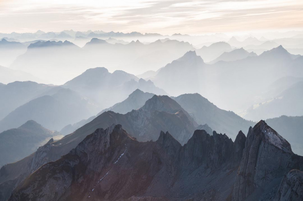 Фотообои Горы в тумане