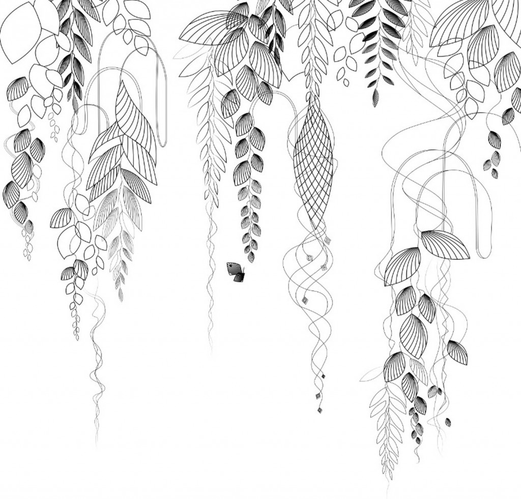 Фотообои декоративные листья