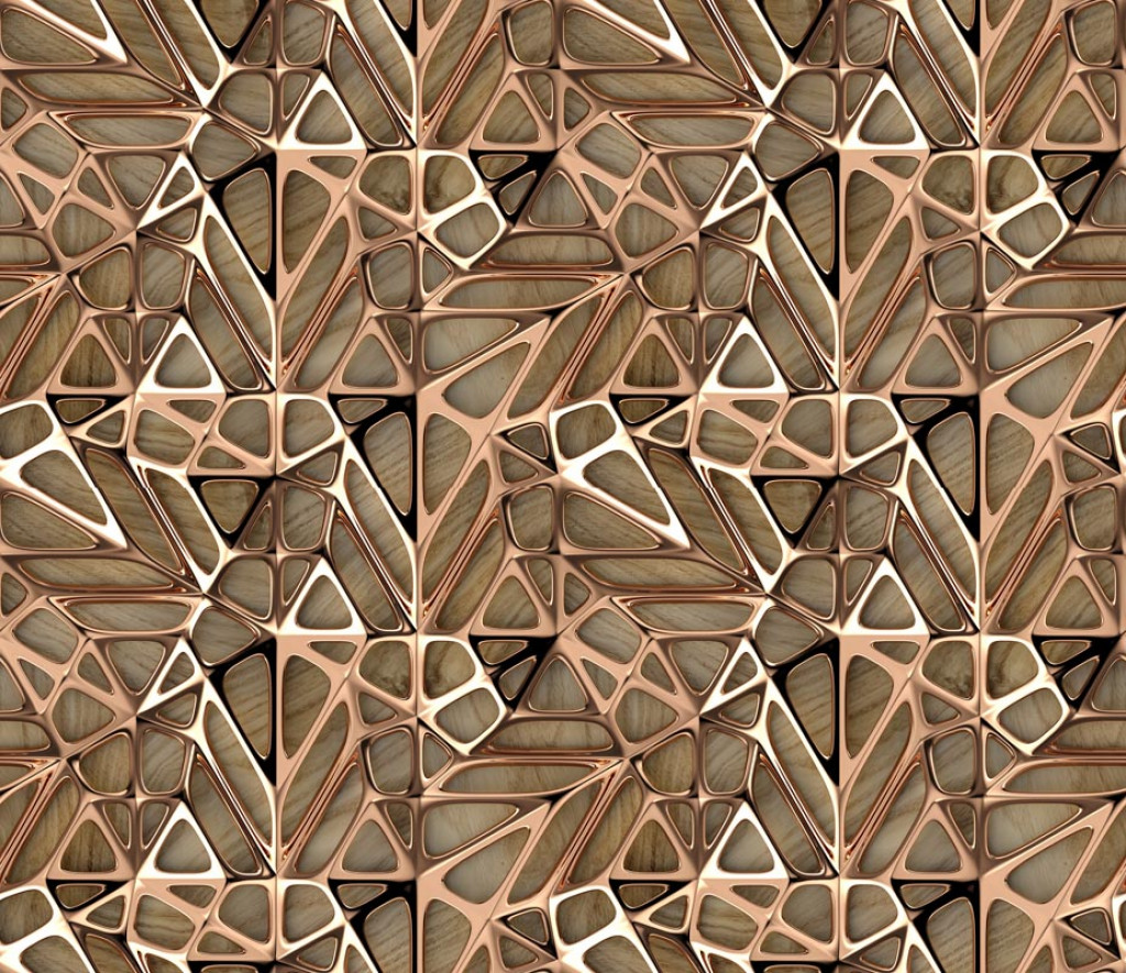 Фотообои Золотая геометрия