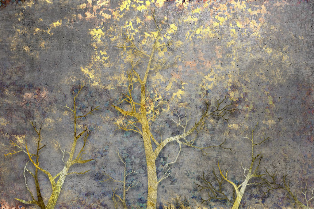 Фотообои Золотые деревья