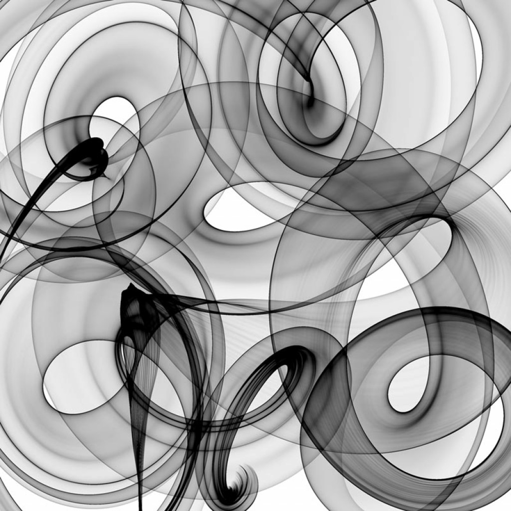 Фотообои 3д Абстракция ч\б