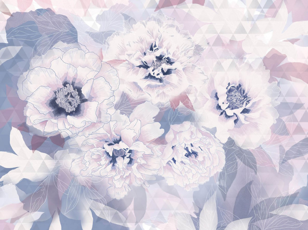 Фотообои дизайнерские цветы