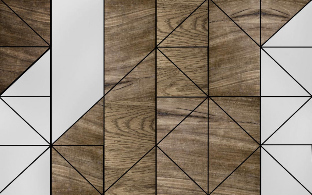 Фотообои Геометрия, текстура дерева