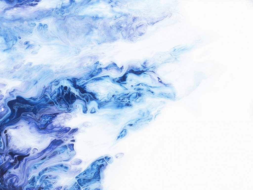 Фотообои Fluid art синий с голубым