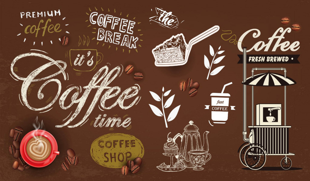 Фотообои кофе