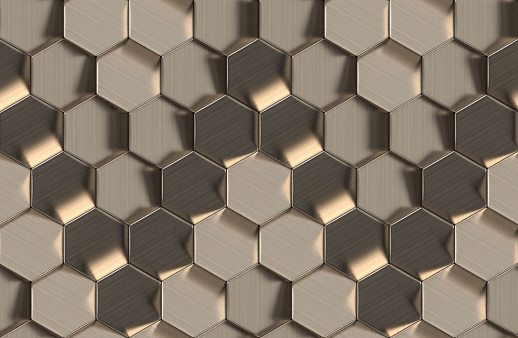 Фотообои Соты из золота