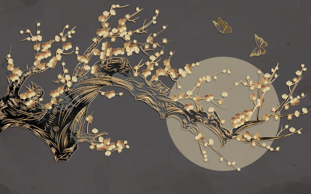 Фотообои Золотое дерево