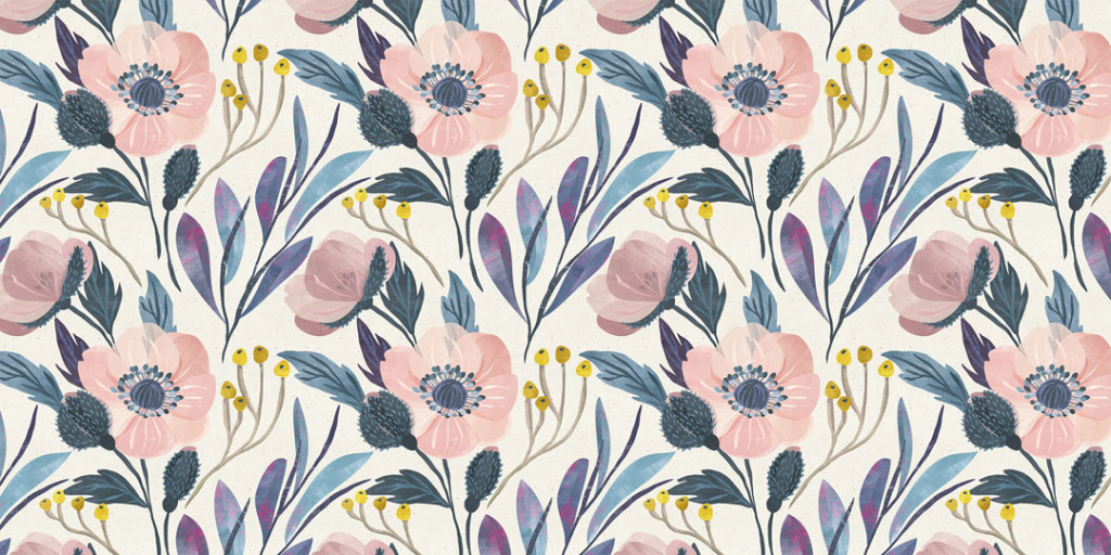 Фотообои Цветы в скандинавском стиле