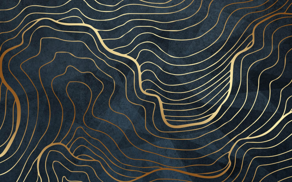 Фотообои золотые узоры