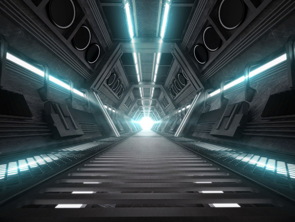 Фотообои Тоннель с подсветкой