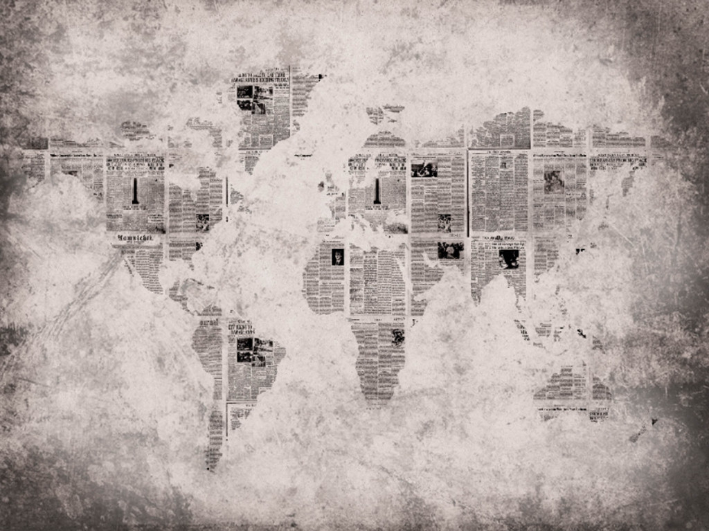 Фотообои карта мира