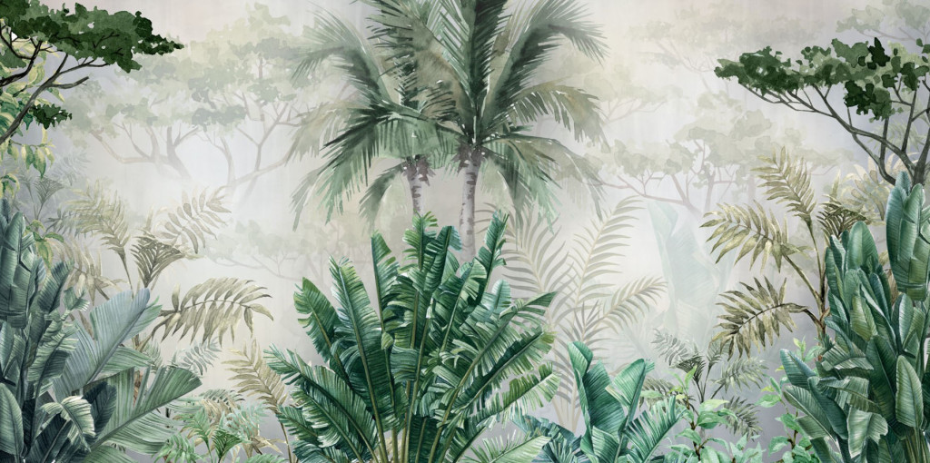 Фотообои тропические листья