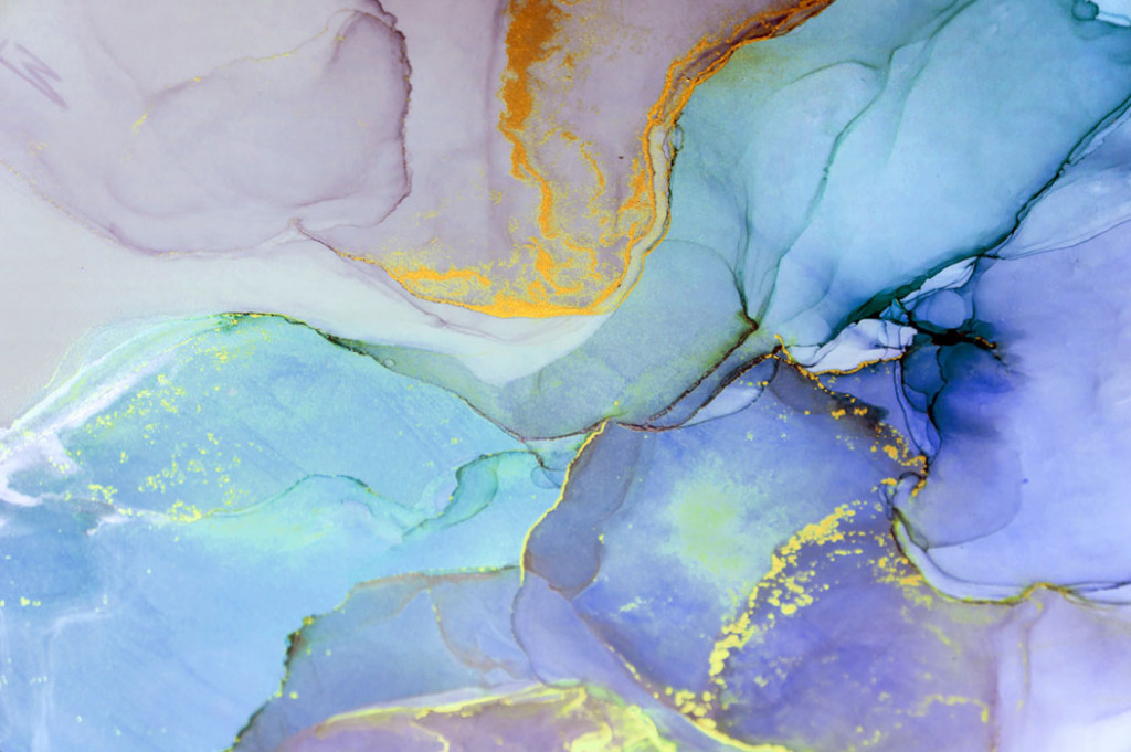 Фотообои Фиолетовый  Флюид Арт