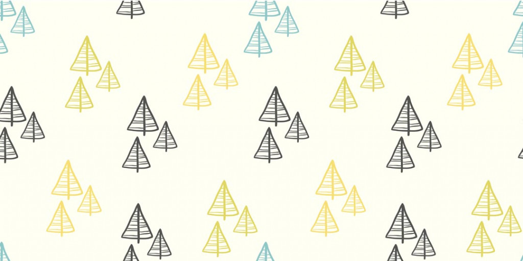 Фотообои в скандинавском стиле, деревья