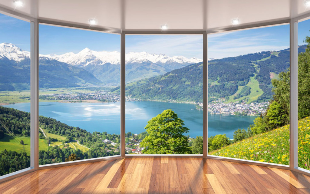 Фотообои Вид из окна на природу