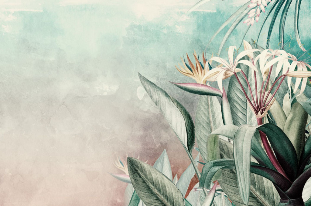 Фотообои Тропические листья ассорти