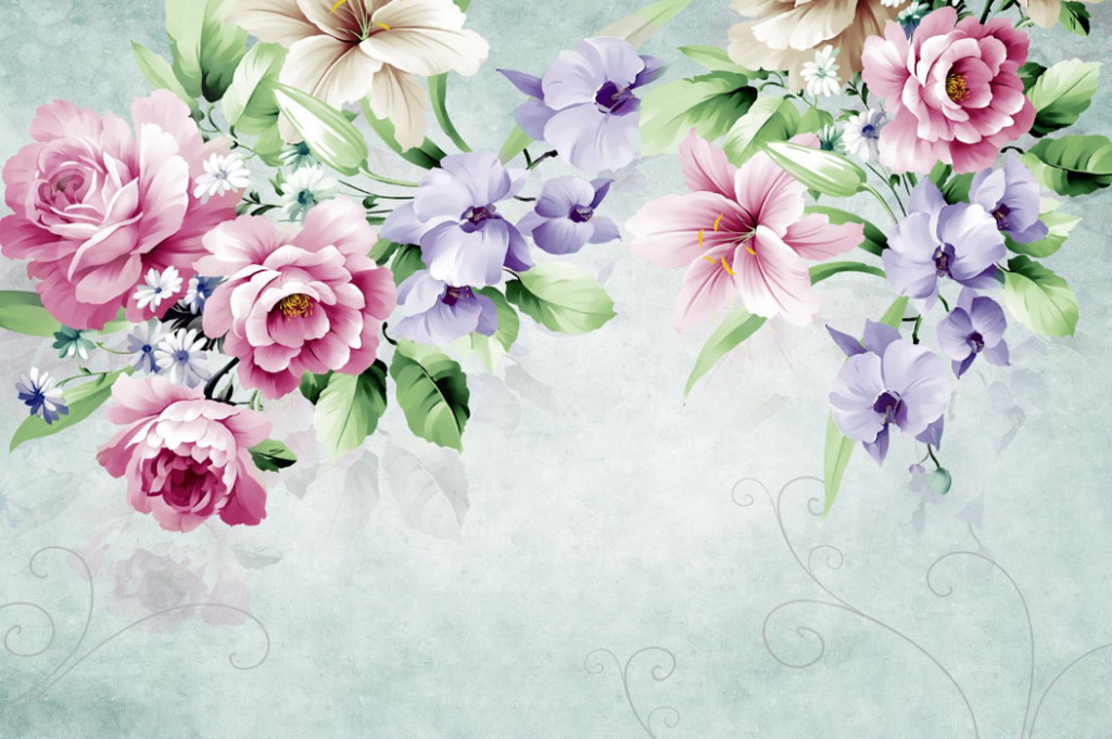 Фотообои Цветочное ассорти