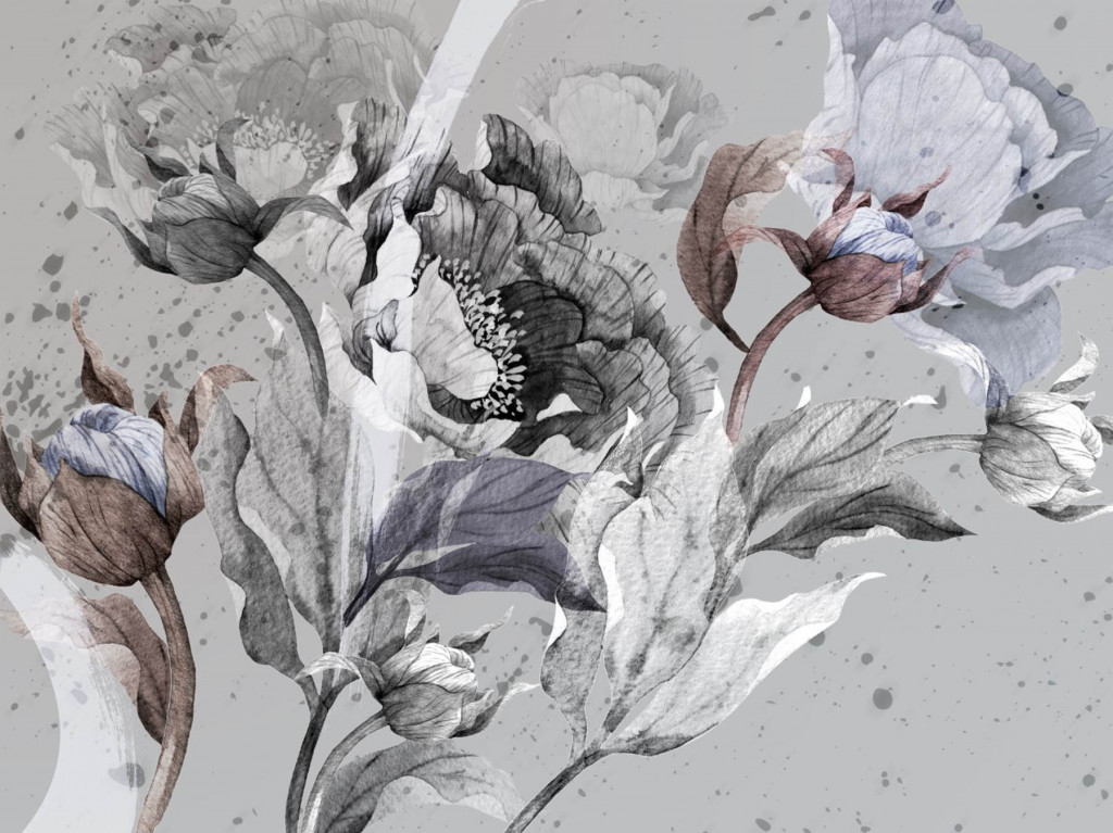 Фотообои дизайнерские цветы