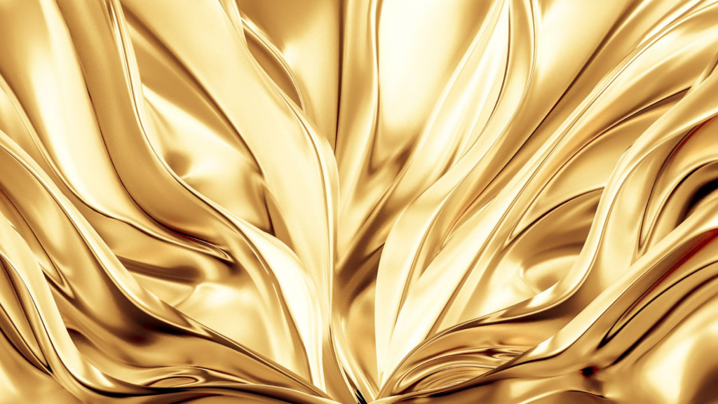 Фотообои золотой текстиль