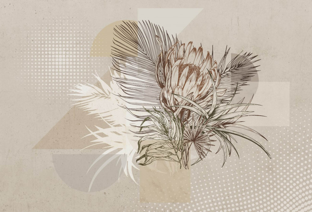 Фотообои тропические листья