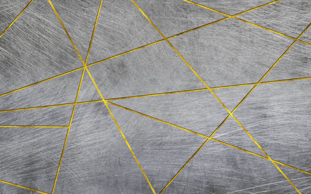 Фотообои золотые линии