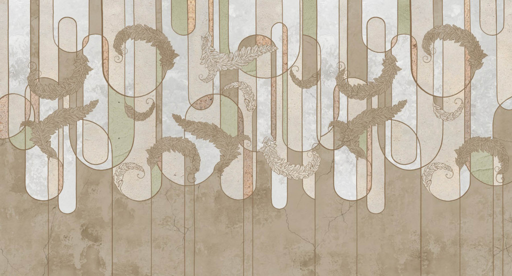 Фотообои фреска с узорами