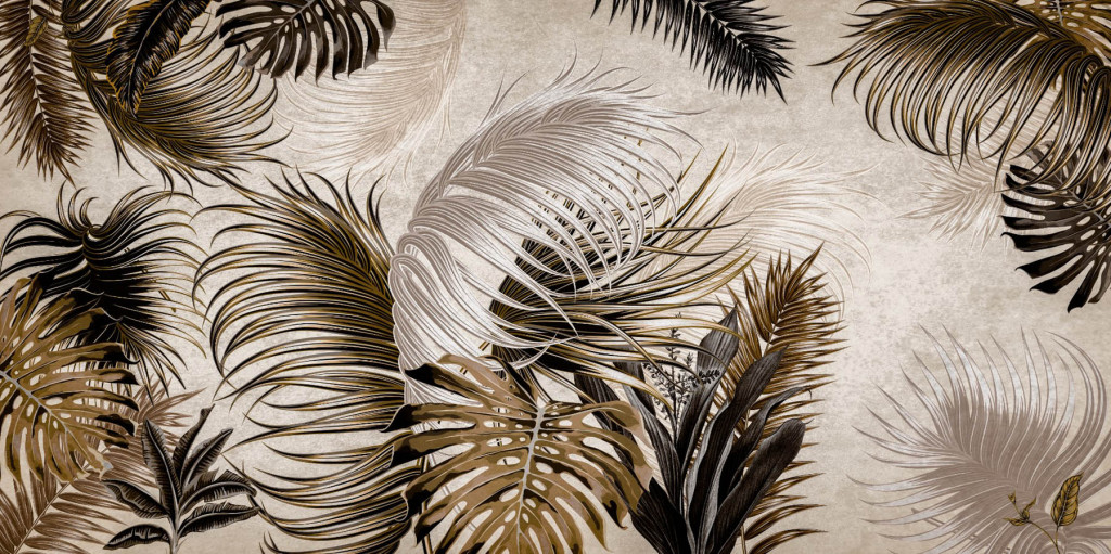 Фотообои тропические листья