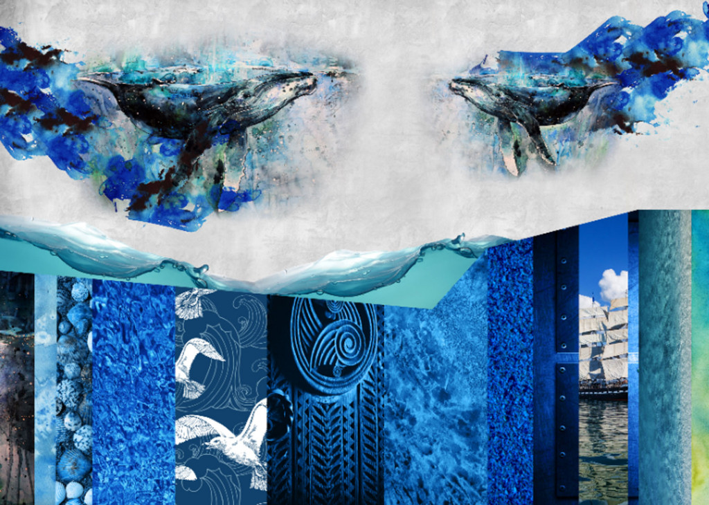 Фотообои Киты в восточном стиле