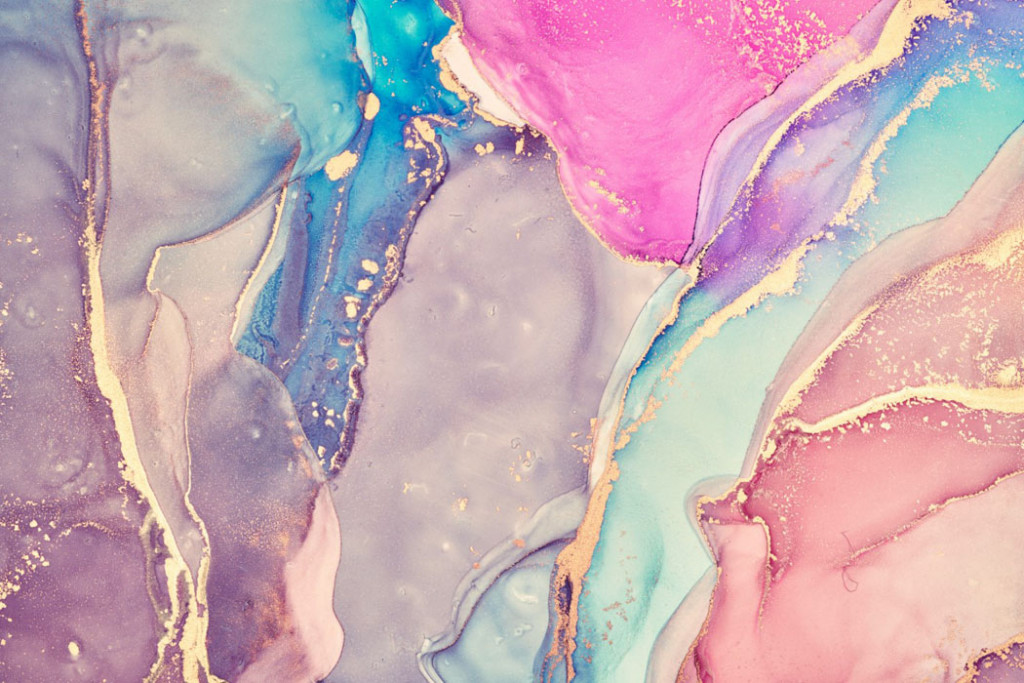 Фотообои Флюид с золотом