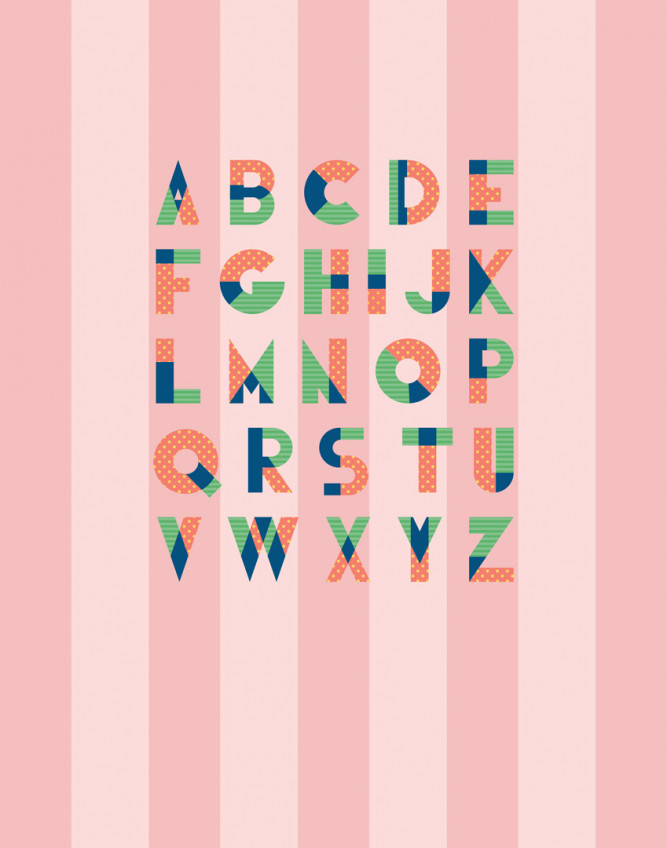 Фотообои Алфавит