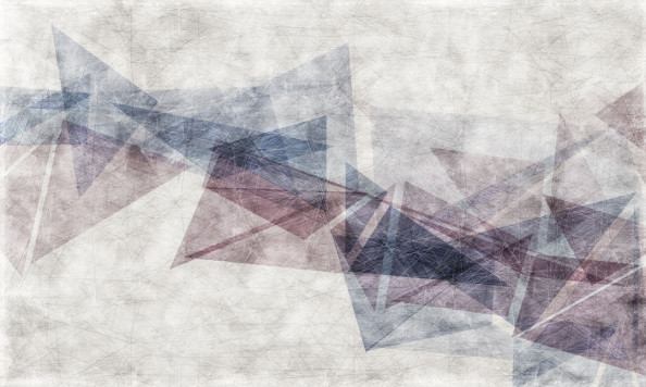 Фотообои Синие треугольники