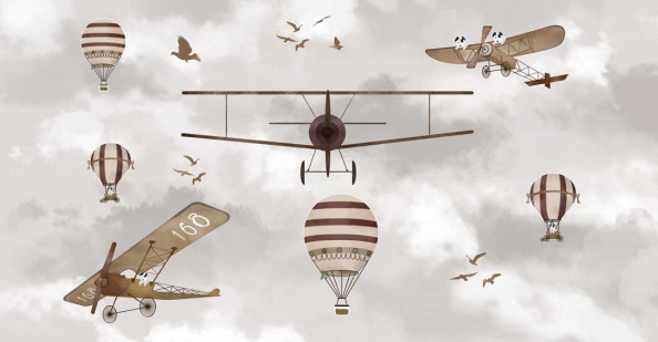 Фотообои Самолетики new