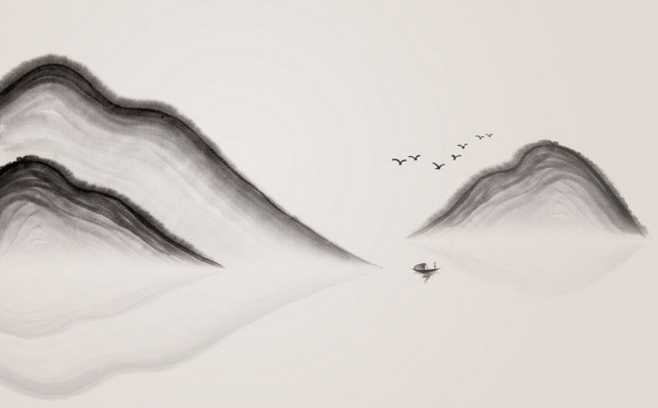 Фотообои  Горы и птицы