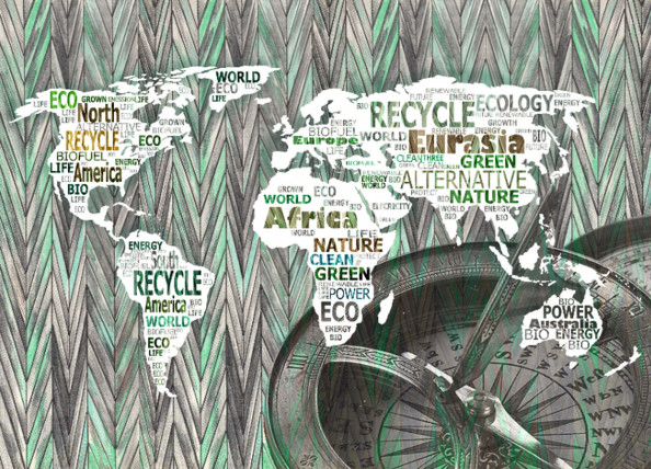 Фотообои карта мирв