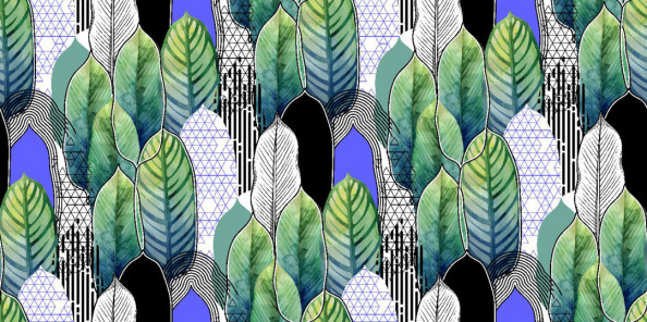 Фотообои Паттерн листьев